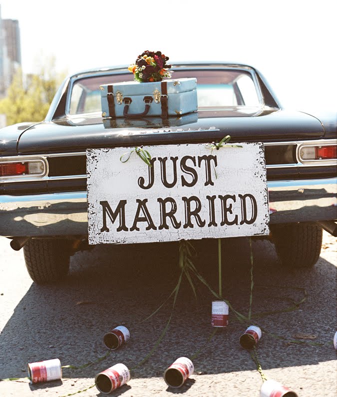 car-just-married